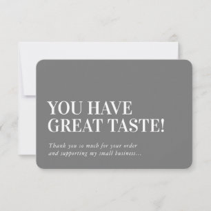 BUSINESS INSERT modern bedankt voor je kool grijs