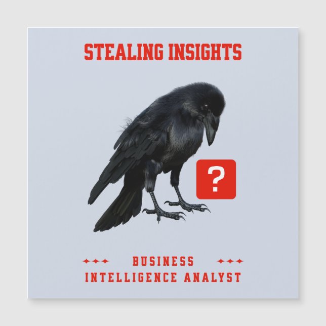 Business Intelligence-analist Crow (Voorkant)