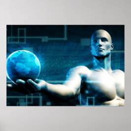 Business Intelligence met Abstracte gegevens Poster