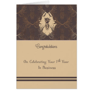 Business Jubileum Kaart Eerste jaar