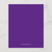 Business Jubileum Paars Gold Invitation (Achterkant)