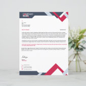 Business Letterhead-Sjabloon (Staand voorkant)