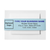 Business Light Blue Landscape Format Uitnodigingen Wikkel (Voorkant Voorbeeld)