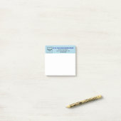 Business Light Blue Rubriek Square post it note (Op bureau)