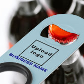 Business Light Blue Sleutelhanger en Bottle Open Mini Flessenopener