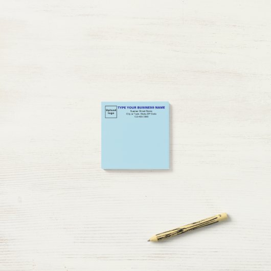 Business Light Blue Square post it note (Op bureau)