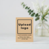 Business Light Brown Enclosure Kaart (Staand voorkant)