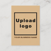 Business Light Brown Enclosure Kaart (Achterkant)