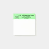 Business Light Green Heading Square post it note (Voorkant)