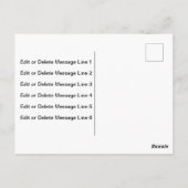 Business Logo 2-zijdig goud en wit en Jouw tekst Briefkaart (Achterkant)