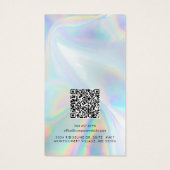 Business Logo and QR Code Earring Display Card (Dos)