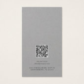 Business Logo and QR Code Earrings Display Card (Dos)