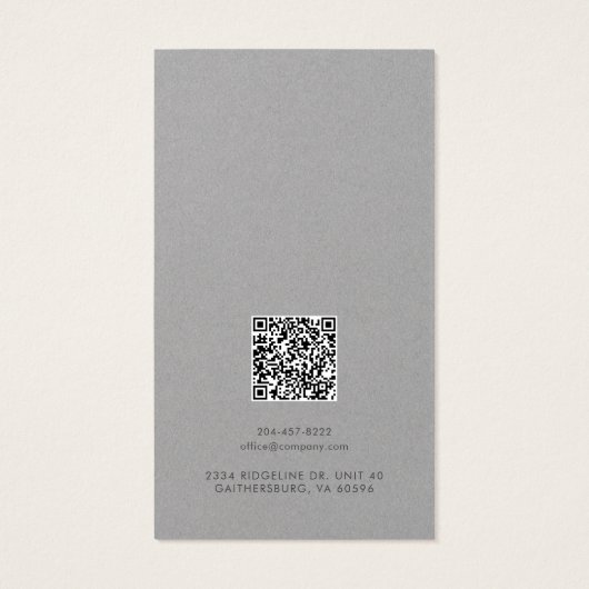 Business Logo and QR Code Earrings Display Card (Dos)