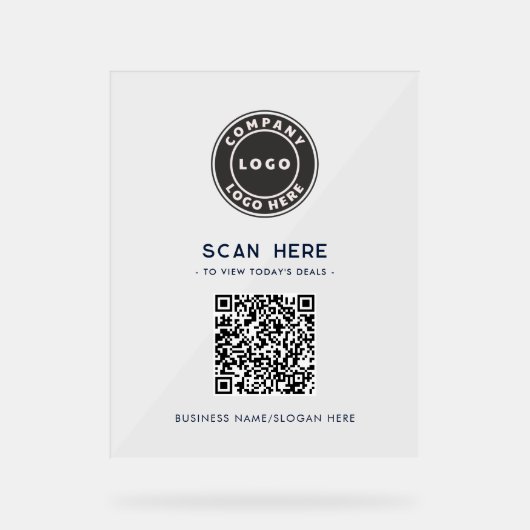 Business Logo and QR Code Scan Here (Recto)