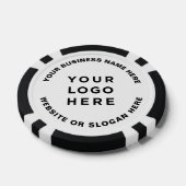 Business Logo and Text Simple Professional Poker Chips (Enkel)