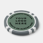 Business Logo and Text Simple Professional Poker Chips (Enkel)