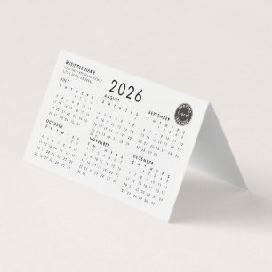 Business Logo Bedrijfsmedewerkers 2026 Kalender Kaart