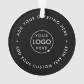 Business Logo | Black Modern Minimalist Christmas (dos)