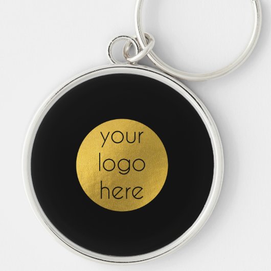 Business Logo Black Sleutelhanger Sjabloon (Voorkant)