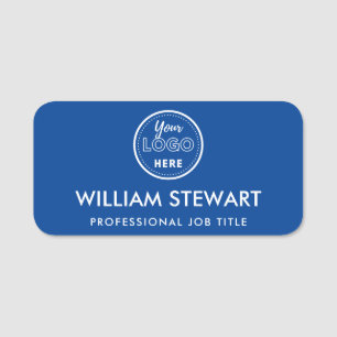 Business Logo Blue Werknemersnaam Naamplaatje
