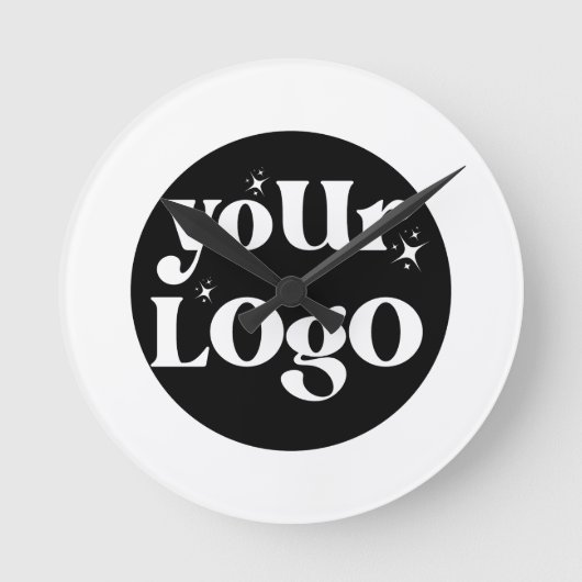 Business Logo Branded Ronde Klok (Voorkant)