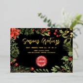 Business Logo Christmas Feestdagen Corporate Gold (Staand Voorkant)