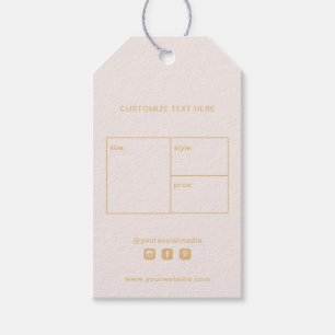 Business Logo Clothing Label Price Hang Label Cadeaulabel