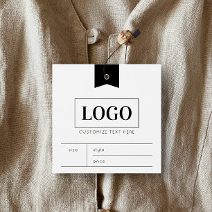 Business Logo Clothing Label Price Hang Label Vierkante Visitekaartjes