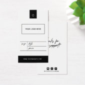 Business Logo Clothing Label Price Hang Label Visitekaartje (Bureau)