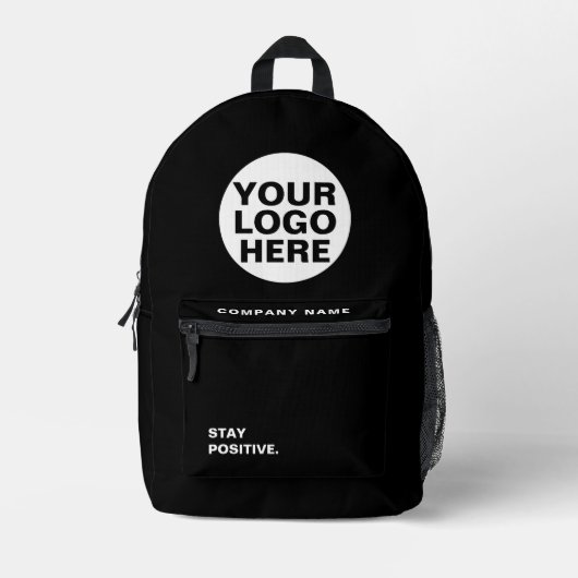 Business Logo Company Employees Conference toevoeg Bedrukte Rugzak (Voorkant)