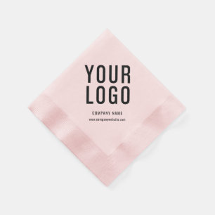 Business Logo Company Event Minimalist Pink Servet