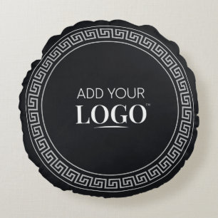Business Logo Company Modern Corporate Promotional Rond Kussen