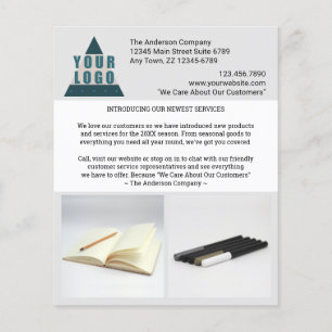 Business Logo Creëer Je eigen marketing 2 Foto Flyer