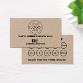 Business Logo Custom Chic Loyalty Kaart (Bureau)