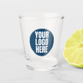 Business Logo Custom Company Foto Shot Glas (Voorkant)