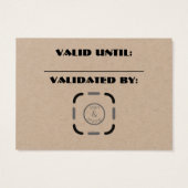 Business Logo Custom Gift Kaart (Achterkant)