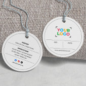 Business Logo Custom Merk Ronde Kleding Label