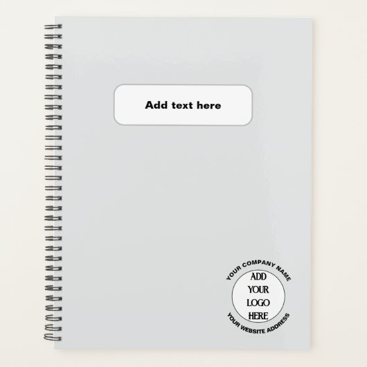 Business Logo Custom  Planner (Voorkant)