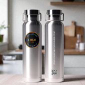 Business logo Custom QR code website professional Waterfles