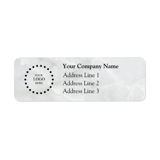 Business Logo Custom Return Address Label (Voorkant)