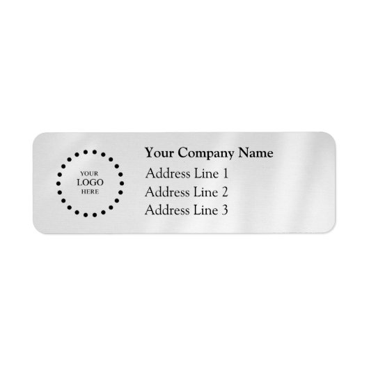Business Logo Custom Return Address Label (Voorkant)