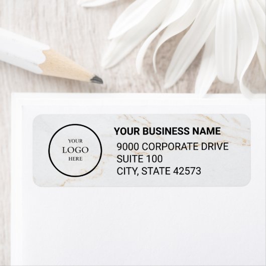 Business Logo Custom Return Address Label (Insitu)
