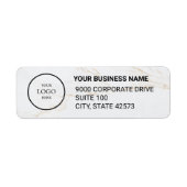 Business Logo Custom Return Address Label (Voorkant)
