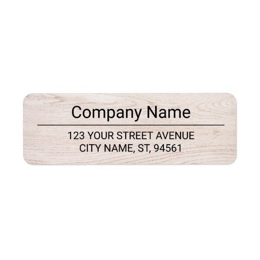 Business Logo Custom Return Address Label (Voorkant)
