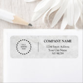 Business Logo Custom Return Address Label (Insitu)