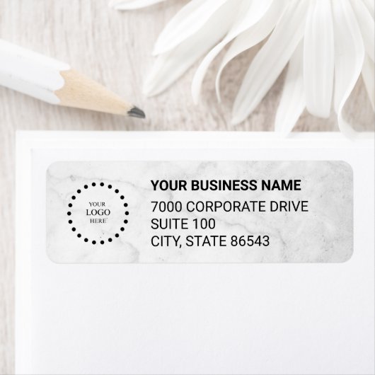 Business Logo Custom Return Address Label (Insitu)