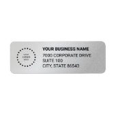 Business Logo Custom Return Address Label (Voorkant)