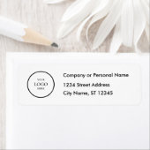 Business Logo Custom Return Address Label (Insitu)