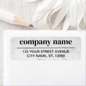 Business Logo Custom Return Address Label (Insitu)