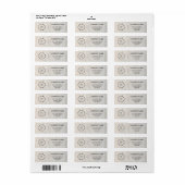 Business Logo Custom Return Address Label (Full Sheet)